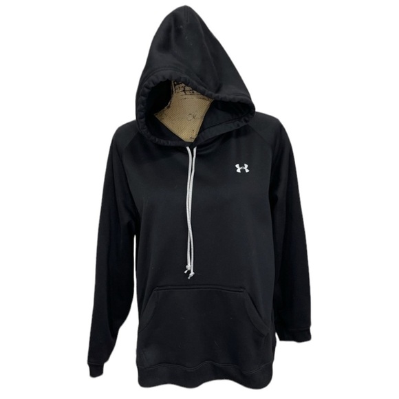 Under Armor Heavy Hooded Sweatshirt Size  Large in Black - Picture 1 of 5